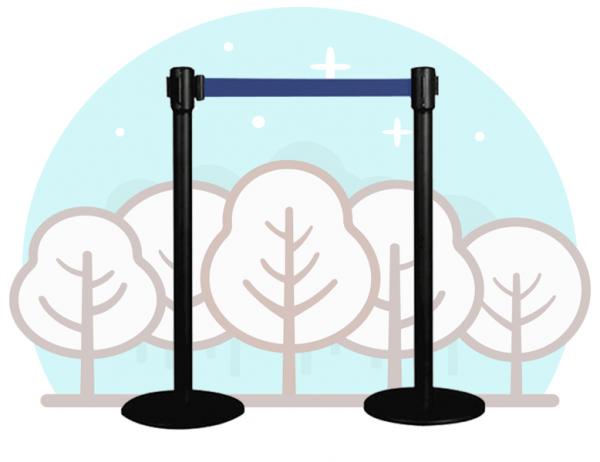 벨트 차단봉 [블랙]