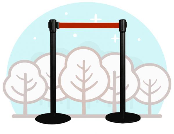 벨트 차단봉 [레드]