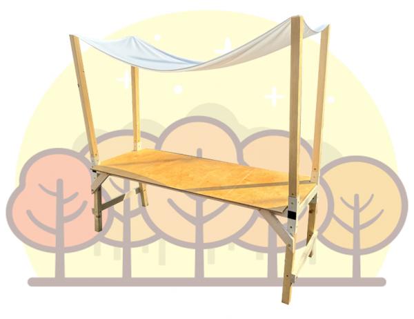 키즈 체험 테이블[H형]