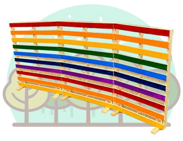 무지개 파레트 휀스