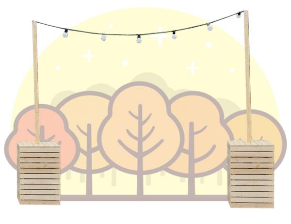 파티 라이트 [스트링전구] 지지대