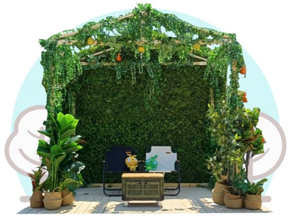 담쟁이 넝쿨 우드 하우스 지붕형 [2.5mX2.5m]