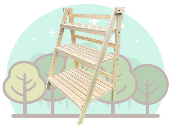 다용도 원목 선반